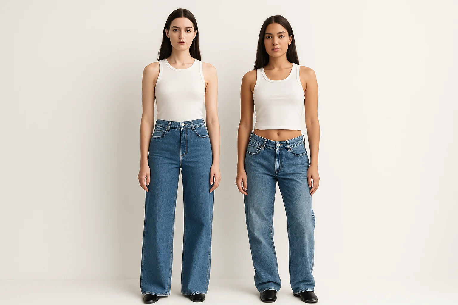 Comparatie blugi dama talie inalta vs talie joasa