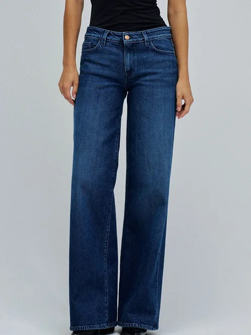 Salsa Jeans Blugi cu croiala ampla si 5 buzunare