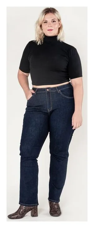 Blugi dama regular fit marimi mari P612-18 indigo