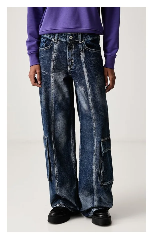 Karl Lagerfeld Jeans relaxed fit cu buzunare cargo